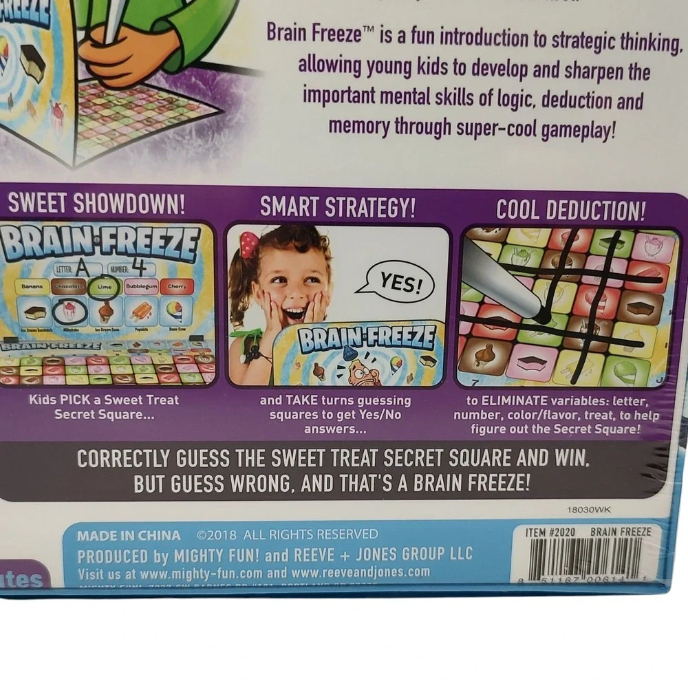 New Brain Freeze Game Fun Strategy Game Tillywig Toy Award 2018 Factory Sealed‎
